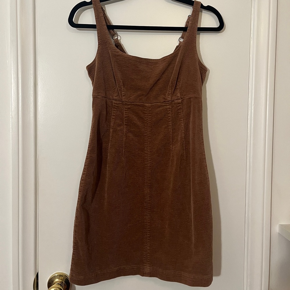 Corduroy Brown Picnic Dress